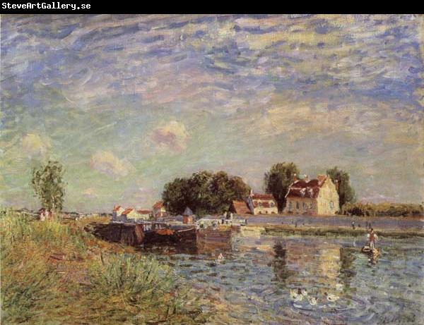 Alfred Sisley The Canal du Loing at St-Mammes